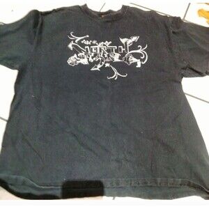 Port & Company Extra Large Black North Star T-shirt Unisex